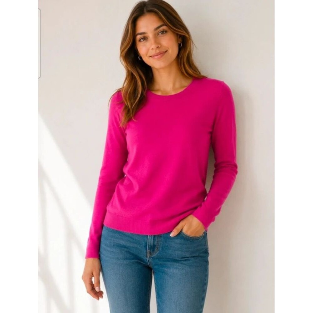 J.crew light weight sweater pink small